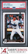 2025 TOPPS #126 DILLON DINGLER RC TIGERS PSA 10