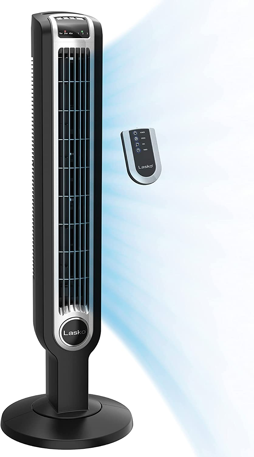 Lasko 2511 36″ Tower Fan with Remote Control - Features 3 Whisper Quiet  Speeds a | eBay