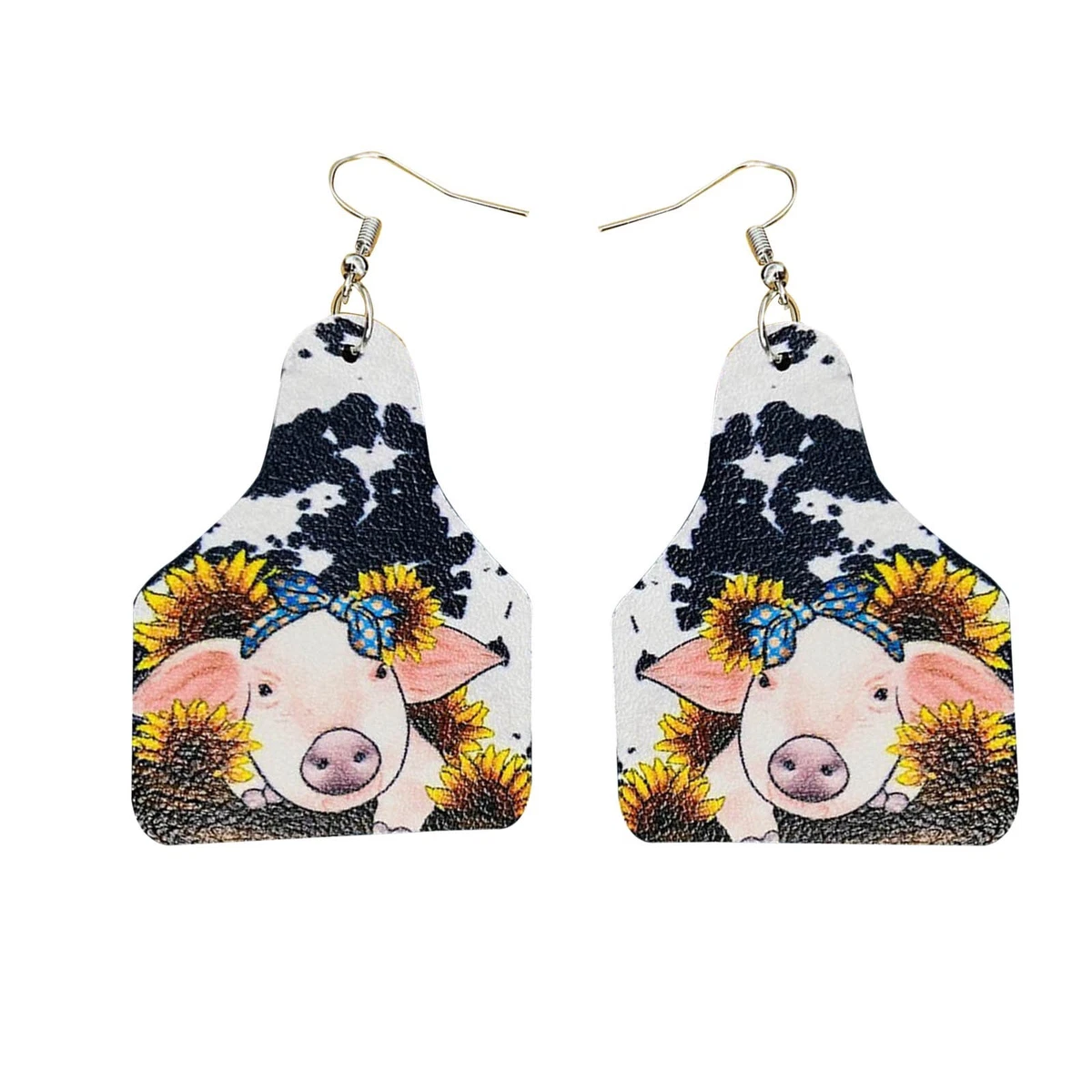 Western 2024 leather earrings