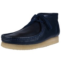 Clarks Originals Men's Leather Wallabee Boots Navy Leather 26103603 Size 7.5 on sale Clarks Originals Men's Leather Wallabee Boots Navy Leather 26103603 Size 7.5 on sale