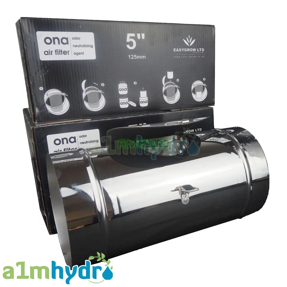 Ona Filtro Aria Supporto Blocco Conduttori In linea per Controllo Odore Idroponica
