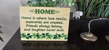 Small Wooden Plaque Home