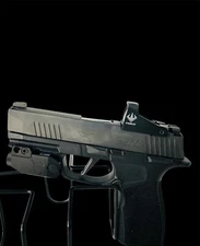 Fierce pistol green laser flashlight combo