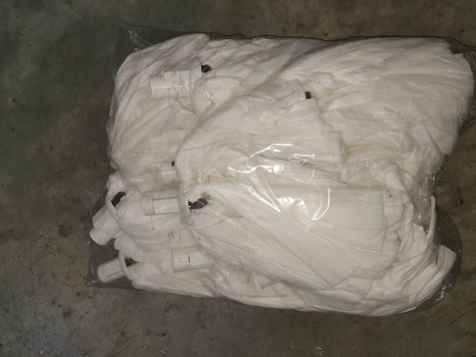 Big White Exel Push Fitting Socket Mop Non-woven Robert Scott & Sons white x 10