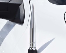 True Spike Silver 5 Billet Fat Spiked Amfm Radio Antenna For Chevy Silverado