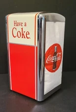 Vintage Coca-Cola Have A Coke Napkin Dispenser Metal Construction /1993