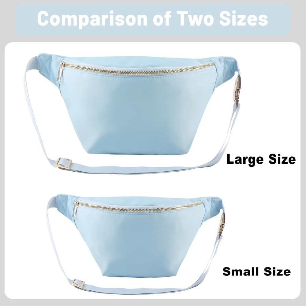 Large Belt Bag Crossbody Stadium Bag Plus Size Concert Bag for Women Water-Re...