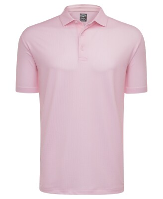 Callaway Golf Men's Fine Stripe, Jacquard, Geo, or Gingham Polo Sport Shirts