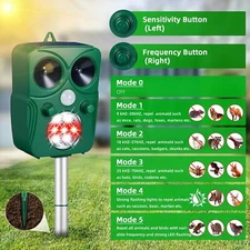 Ultrasonic Solar Animal Repeller for Yard and Garden