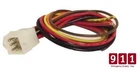 Whelen BL627 Alpha Power Harness Connector Cable Plug 9 Pin 1' Wire
