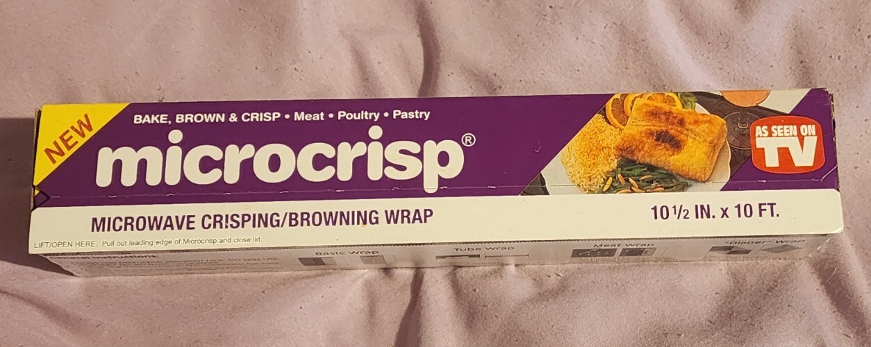 Microcrisp Microwave Crisping Browning Wrap 10 ft x 10.5” Micro Crisp