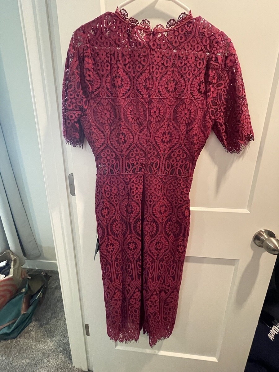 princess polly baby blue dress Lulus Remarkable Lace Burgundy Dress Size M NWT