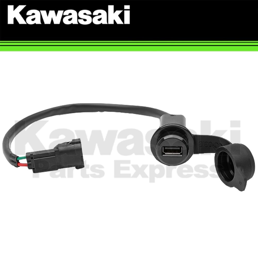 USBグリーン2 NEW 2020 - 2024 GENUINE OEM KAWASAKI NINJA 1000SX USB SOCKET