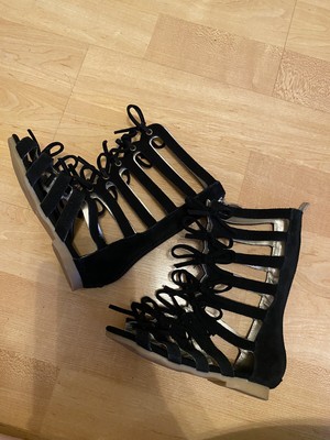 calf length gladiator sandals