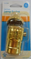 GE Pull-Chain Lamp Socket For Lamp Or Fixture Replacement 52204 Free Shipping