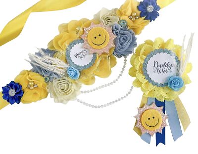 Here Comes The Sun Mommy to be Baby Shower Maternity Sash