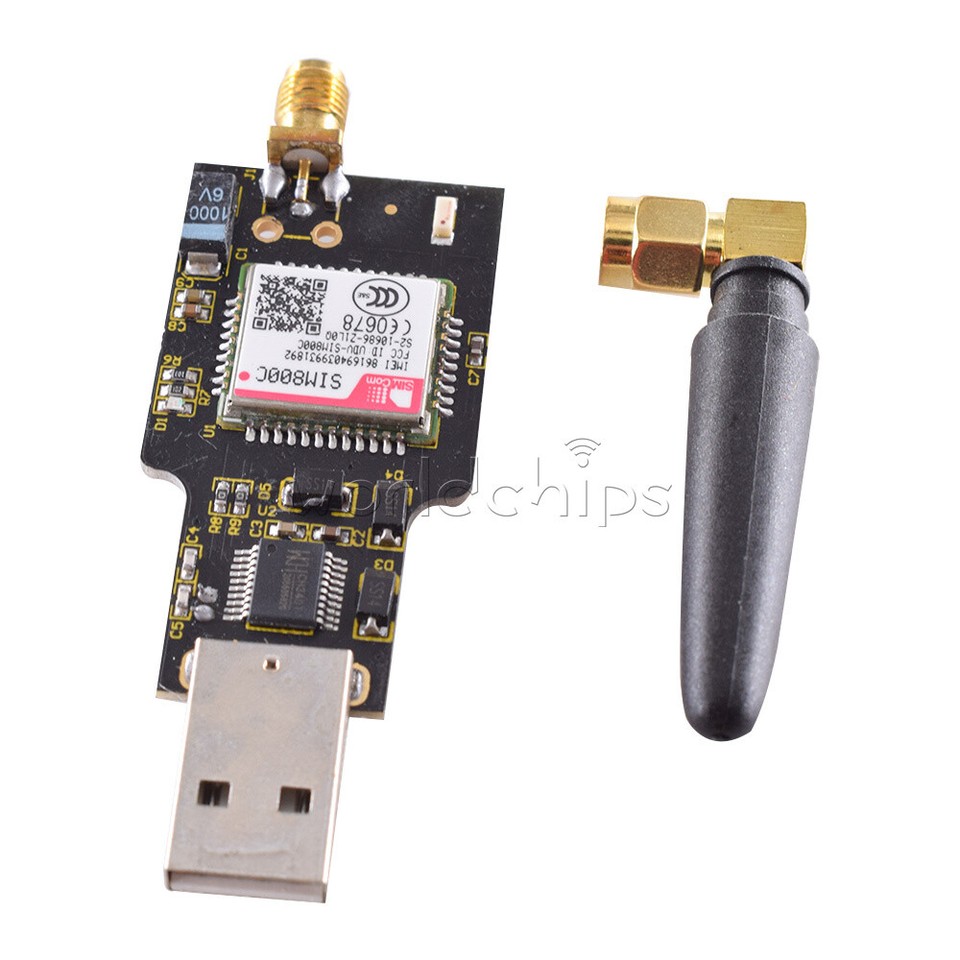 USB to GSM module with Bluetooth function CH340T sim800c Module 4-bands ...