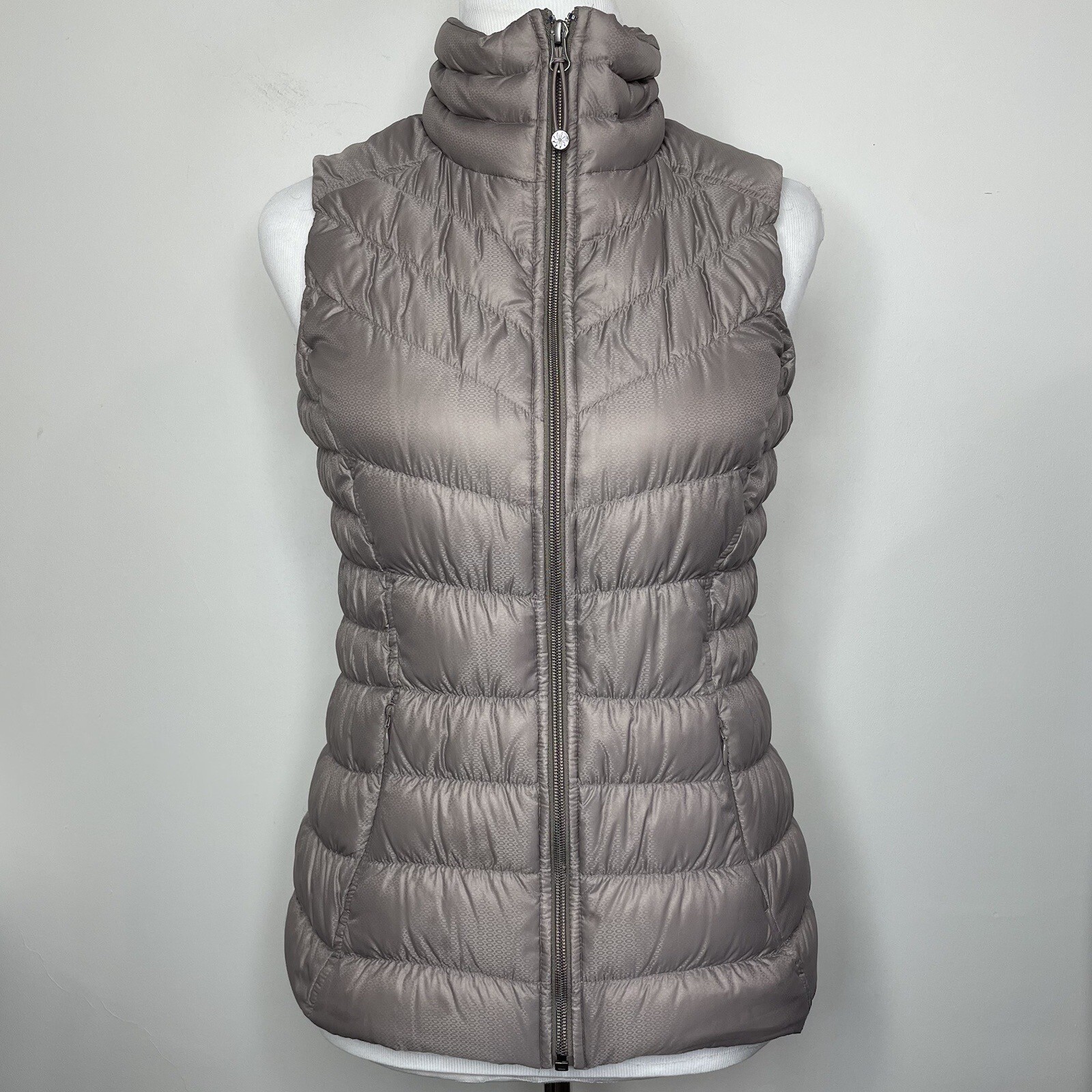 ATHLETA Women's XS Downalicious Goose Down Quilted High Neck Puffer