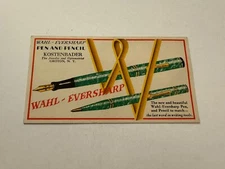 Victorian Trade Card Wahl Eversharp Pen Pencil E2