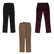 Calvin Klein Jeans Womens Pants Power Stretch Corduroy Straight Leg Slim Fit NEW