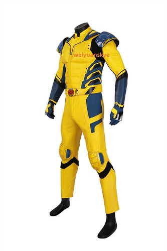 Wolverine Cosplay Costume Outfit Deadpool 3 Halloween Accessories Full Set Lot - Picture 6 of 42