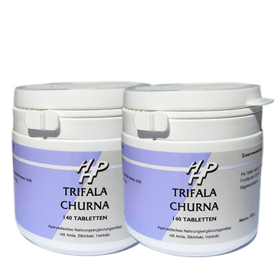 Trifala Churna Tabletten, Triphala, 2 x 140 Tabletten von Holisan