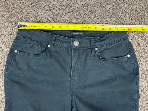 Relativity Pants Women Size 12 Black Skinny Stretch (Act 31X27 inch) - 第 6/11 張圖片
