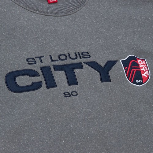 MLS St. Louis City SC Snow Washed Team Logo Fleece Pullover MEDIUM Retail $85 - Picture 3 of 4