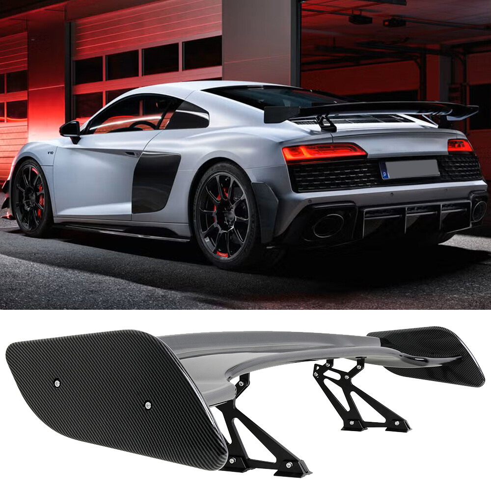 57" For Audi R8 Spyder Carbon Fiber Rear Trunk GT Style Racing Spoiler Tail Wing
