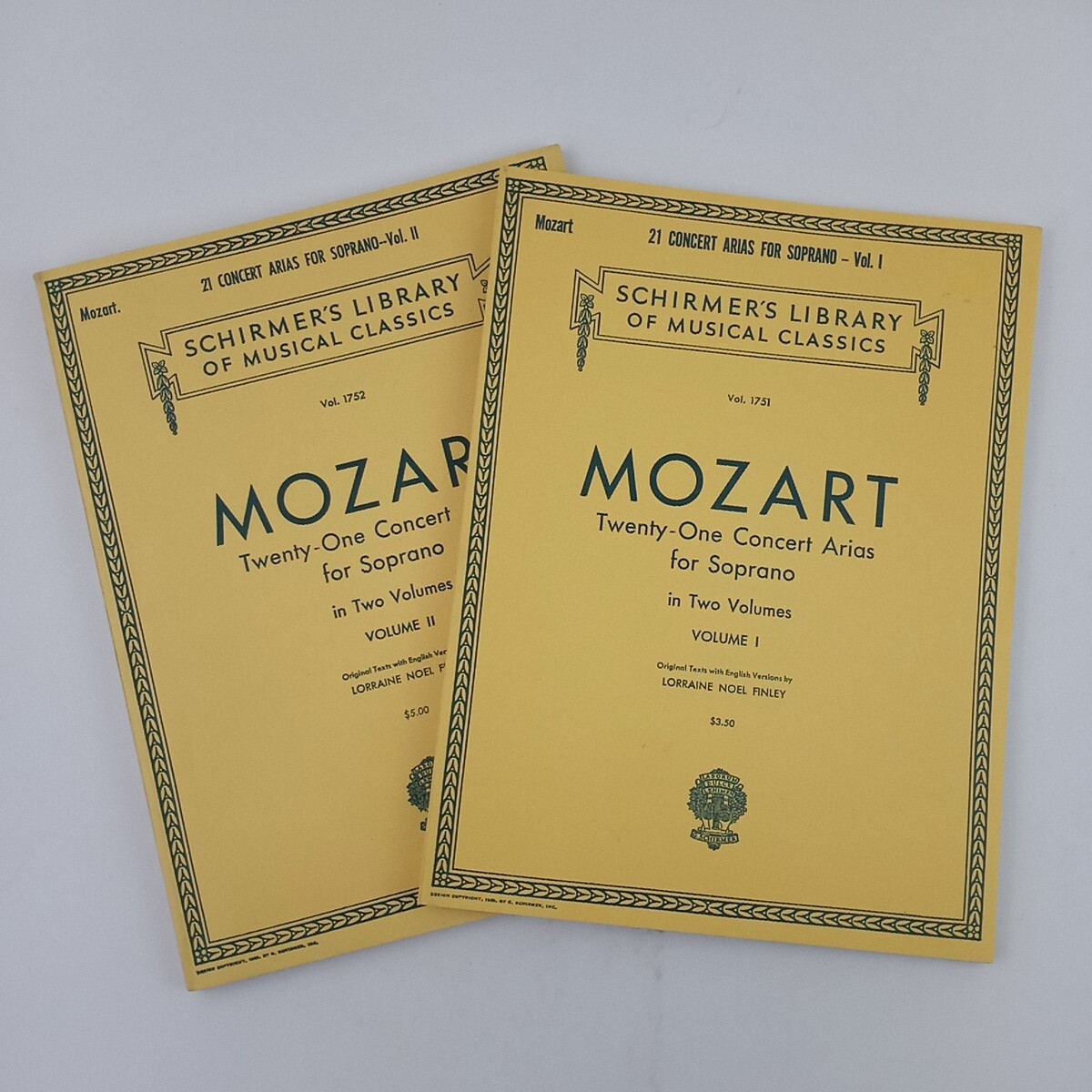 Mozart Twenty-One Concert Arias for Soprano in Two Volumes | eBay
