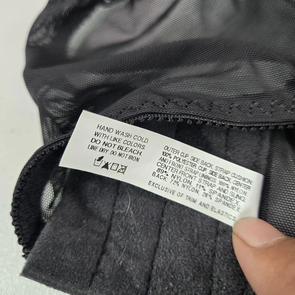 Sujetador mujer Bali 40G negro geométrico 3562 minimizador correa con aros Foto 3 de 4