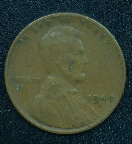 1940-S Lincoln Wheat Cent — photo from the most recent tracked eBay sale