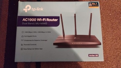 TP-LINK AC1900 (1900Mbps, 4 Port) Wireless Technology Router (ARCHERA8)