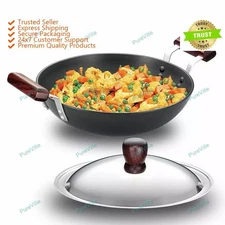 Hawkins Futura Deep Fry Pan Kadhai with Stainless Lid 2.75 Litres Best Gifts