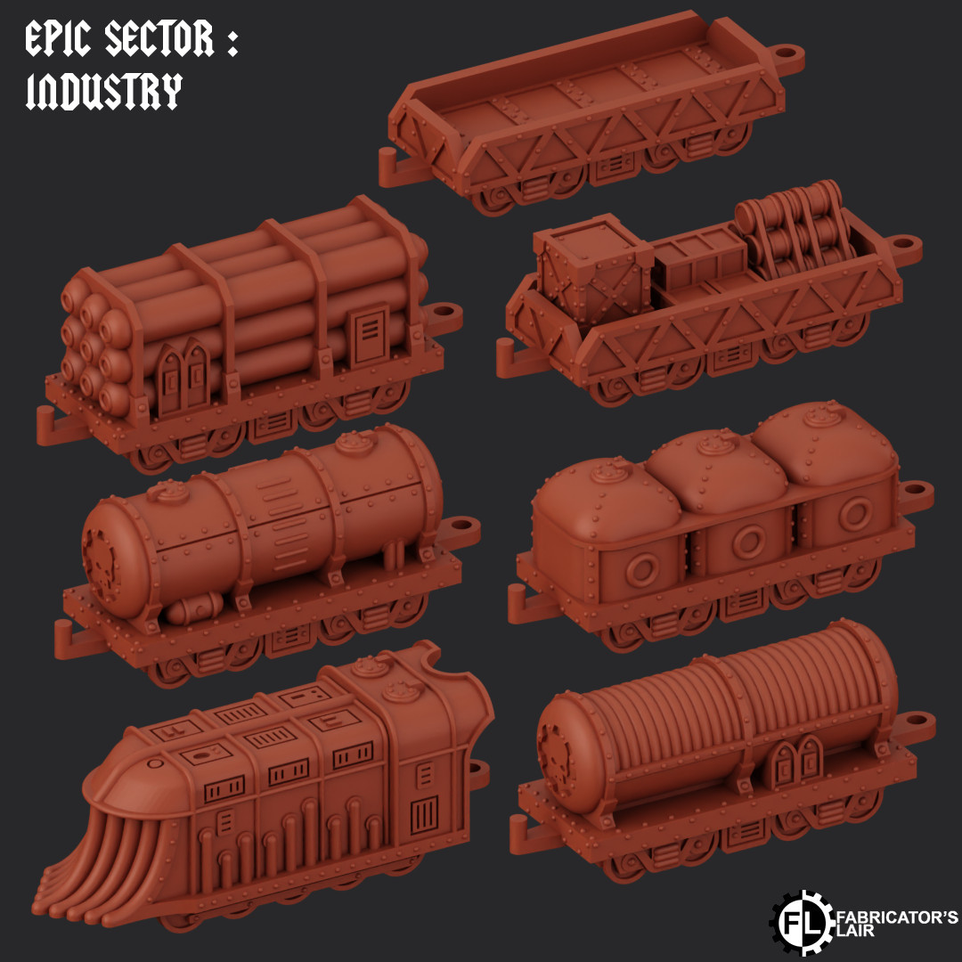 Treni Industriali Settore Epico per Wargaming foto 6