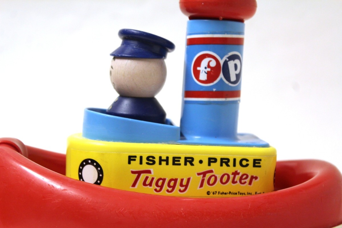 Vintage 1967 Fisher-Price Tuggy Tooter Pull Toy | eBay