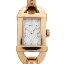 Orologio Gucci 6800L Rosa GShell Quadrante SS Quarzo Bianco 1683 GUCCI