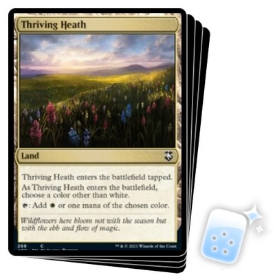 THRIVING HEATH X4 Adventures In The Forgotten Realms: Commander Magic MTG CARD