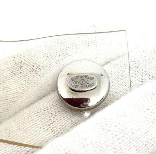 Chanel Scarf Ring Clear Vinyl silver coco mark 3 x 3 cm - Picture 9 of 11