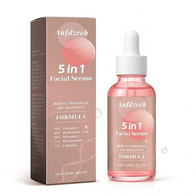 5 In 1 Vitamin c Serum Hydrating Face Serum with Vitamin C, Hyaluronic Acid, ...