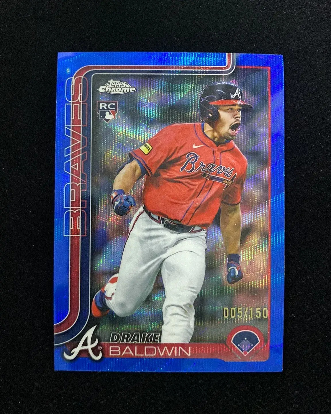 2025 Topps Chrome Update Blue Wave #USC96 Drake Baldwin RC Rookie 5/150 -QI95