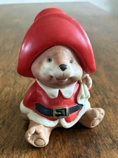 Homco 5600 Chrismas Paddington Bear Figurine Taiwan