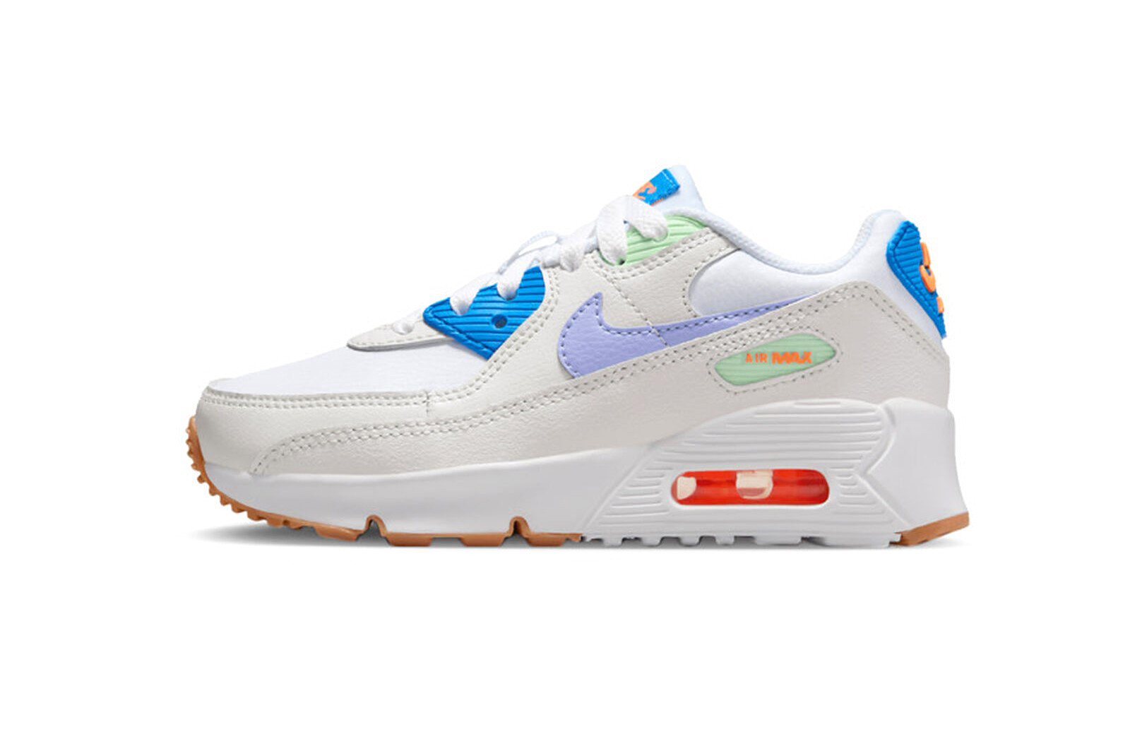 Кроссовки для маленьких детей Nike Air Max 90 LTR White/Purple Pulse-Phantom (CD6867 128)