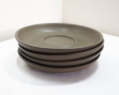 VINTAGE - MCM - 60ER JAHRE - DENBY - CHEVRON - UNTERTASSEN X 4