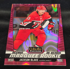 Jackson Blake 2024-25 O-Pee-Chee OPC Platinum Pink Magma RC Card #221