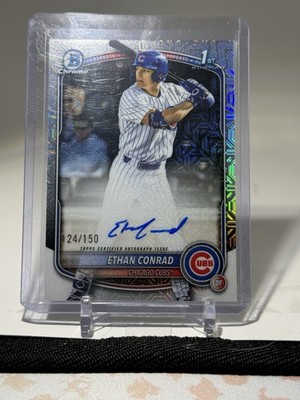 Topps Bowman Chrome 2025 Ethan Conrad Chicago Cubs 1st Auto #CPA-EC 124/150