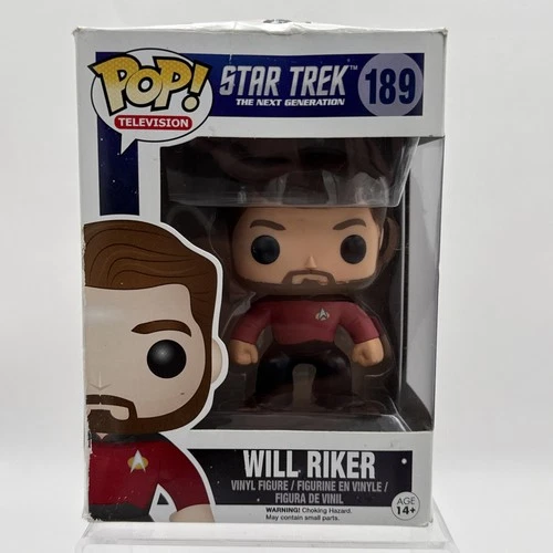 Funko Pop Will Riker 189 Television Star Trek The Next Generation Vinyl Figure