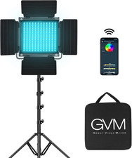 GVM 800D RGB LED Video Light with APP Control for YouTube  Portraits