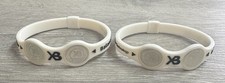  LOT OF 2 XB -BALANCE XTREME HIGH PERFORMANCE TECH BRACELET WHITE/BLACK -M- NEW