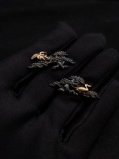 Japanese Type Pine Crane Pattern Menuki for wakziashi Tanto Y064